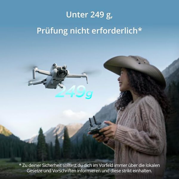 DJI Mini 4 Pro Drohne – 4K Kamera, RC 2 Fernsteuerung & Fly More Combo | 34 Min Flugzeit – Bild 2