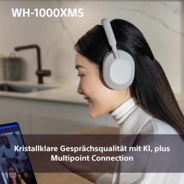 Noise Cancelling Kopfhörer Bluetooth Over-Ear – Sony WH-1000XM5 mit 30h Akku & Hartcase – Bild 4