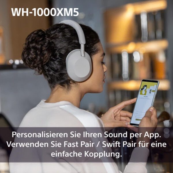 Noise Cancelling Kopfhörer Bluetooth Over-Ear – Sony WH-1000XM5 mit 30h Akku & Hartcase – Bild 3
