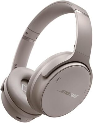 Bose QuietComfort Kabellose Kopfhörer mit Mikrofon und Noise-Cancelling, Bluetooth Over-Ear-Kopfhörer mit Noise-Cancelling, bis 24 Stunden Akkulaufzeit, Sandstein - Limited Edition