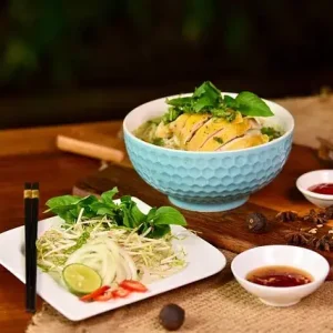 Pho ga, Hühner-pho-suppe, Vietnamesische küche Pho ga, Hühner-pho-suppe, Vietnamesische küche