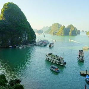 Vietnam, Halong-bucht Vietnam, Halong-bucht