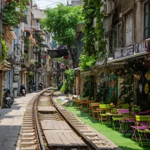 Zugstraße, Hanoi, Zug strecke Zugstraße, Hanoi, Zug strecke